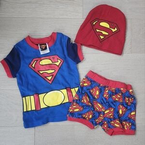 Superman 3 Pc Set 3-6 Months